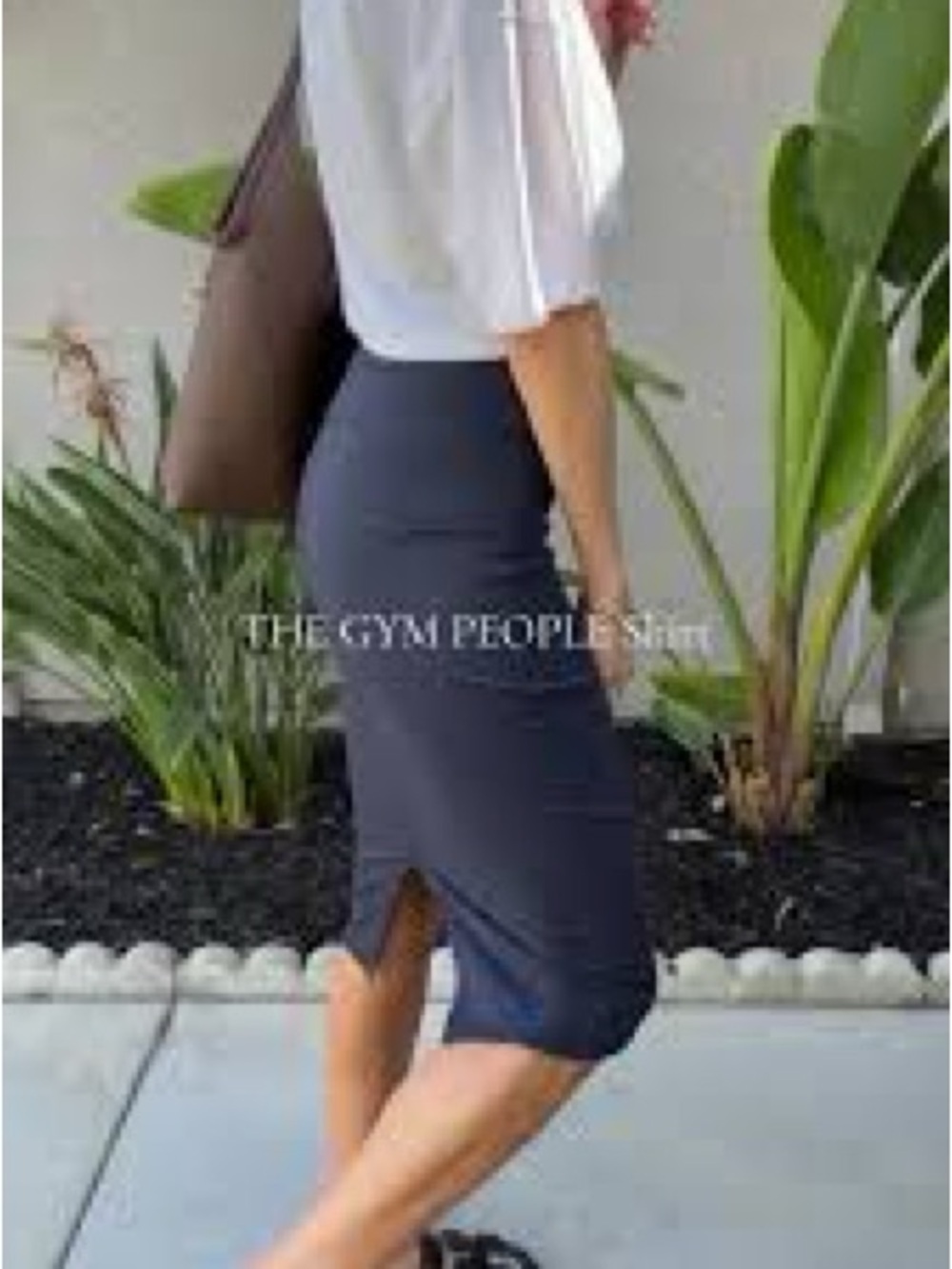 Aritzia Babaton Pencil Skirt Baboon Skirt - Blue